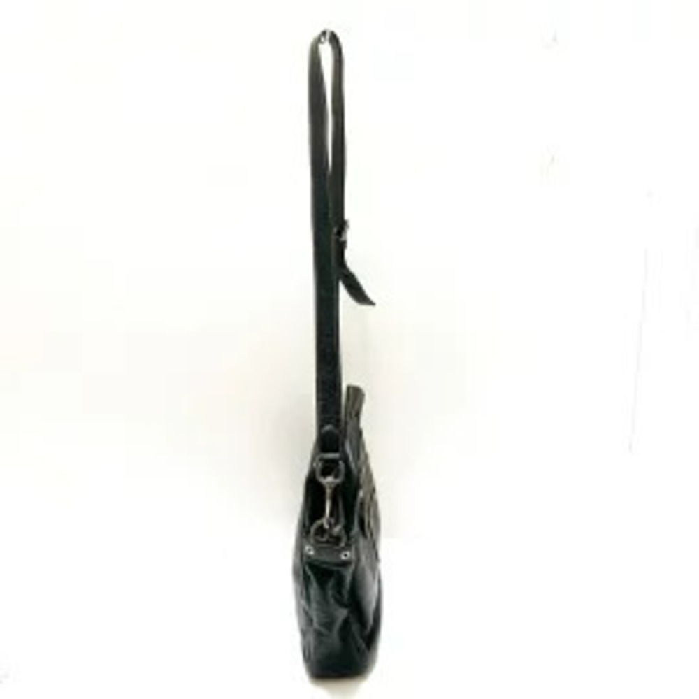 Gucci Shoulder Bag Detachable Strap Black Leather